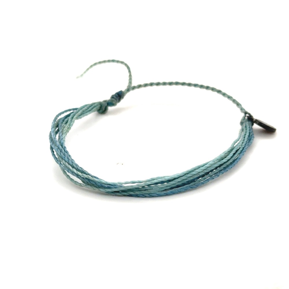 Pura Vida Blue Ombre Original String Bracelet Adjustable Boho Beach Jewelry
